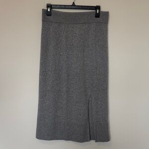 Banana Republic Gray Midi Skirt Small Flaw